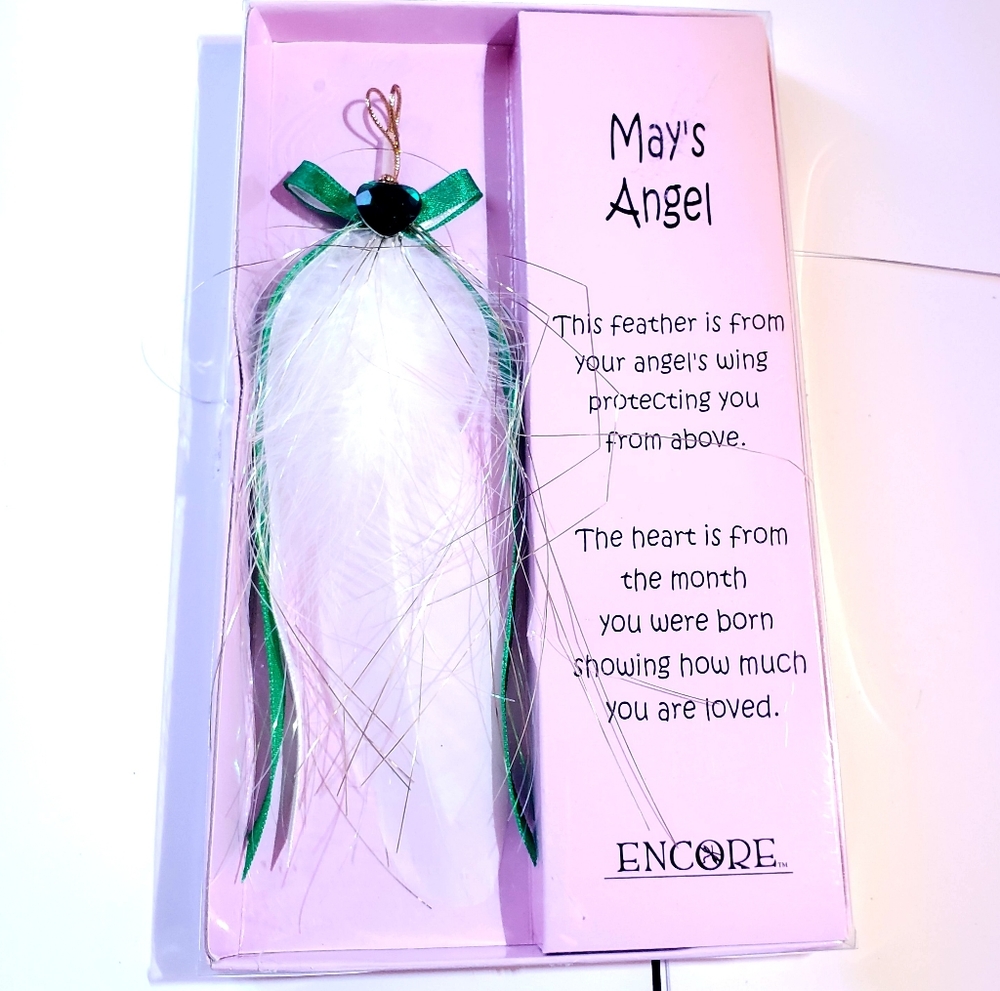 NWT Angel's Touch Guardian Angel Feather Ornament/Decoration